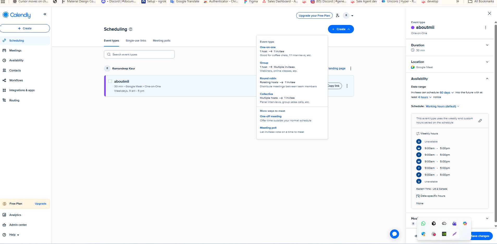 Calendly Event Types